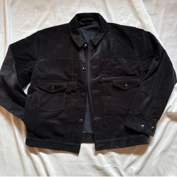 Old joe 프린티드 코듀로이 자켓