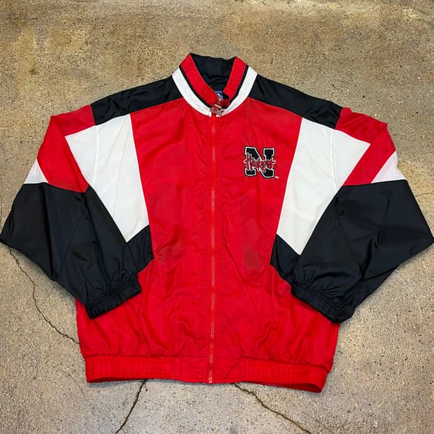 90s 미국 빈티지 스타터 네브래스카 콘허스커스 바람막이