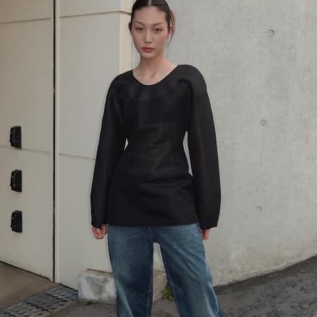 자라 하드 오간자 롱 탑