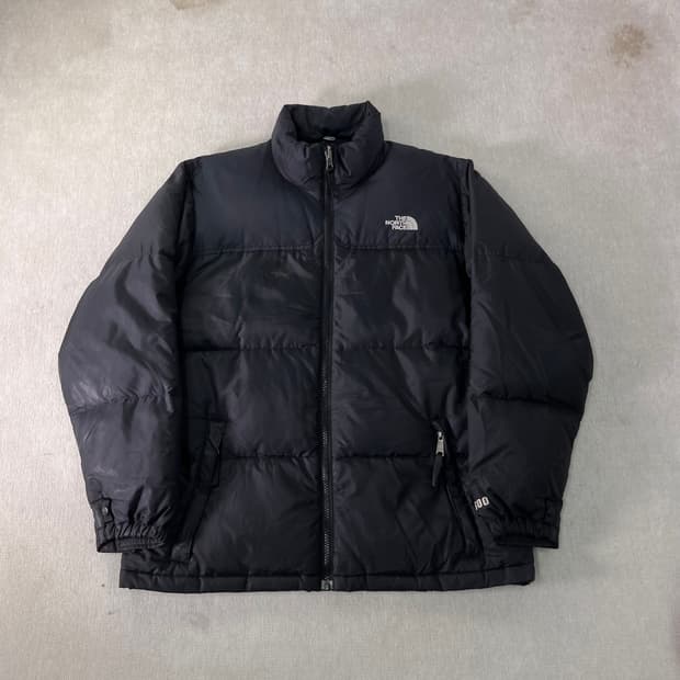 100 노스페이스 센터로고 600 경량 패딩