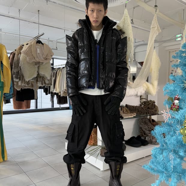 detachable double zipup padded jacket