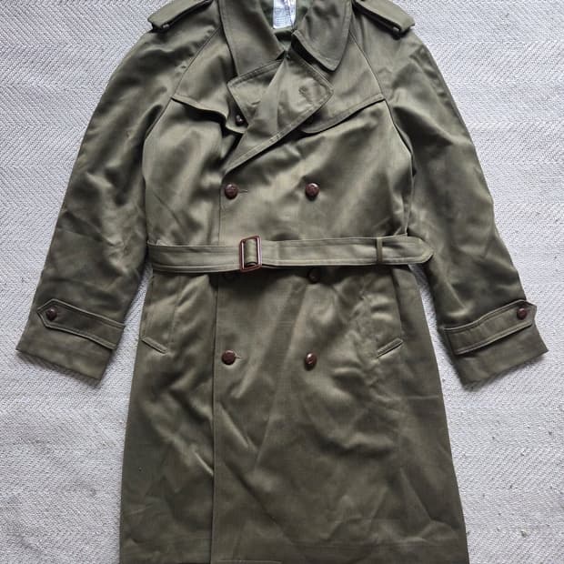 1986 OG 스페인군 트렌치 코트 LARGE