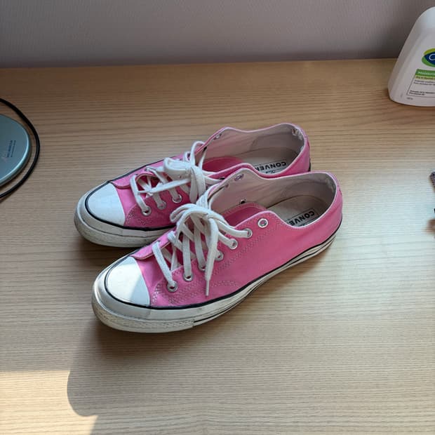 컨버스 척테일러 70 로우 핑크 스니커즈 275