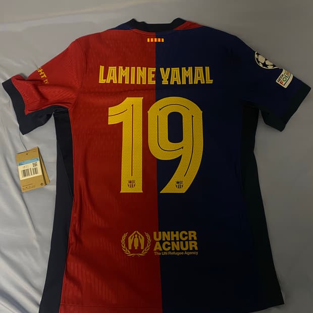 m 24-25 바르셀로나 홈 유니폼 adv 어센틱 라민야말 챔스