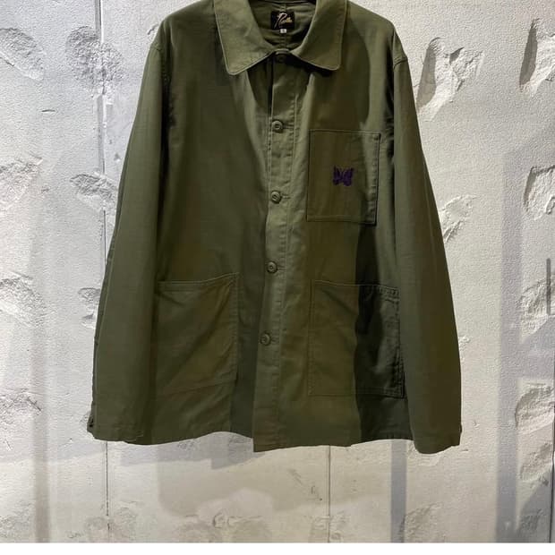 니들스 사틴 자켓 카키 S