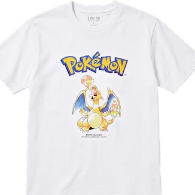 유니클로 포켓몬 리자몽 티셔츠 XL
