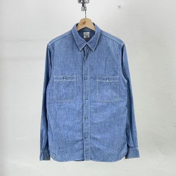 오어슬로우 샴브레이 오리지널 포켓 워크 셔츠