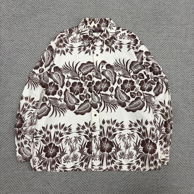 선서프 하와이안 패턴 셔츠 v2084
