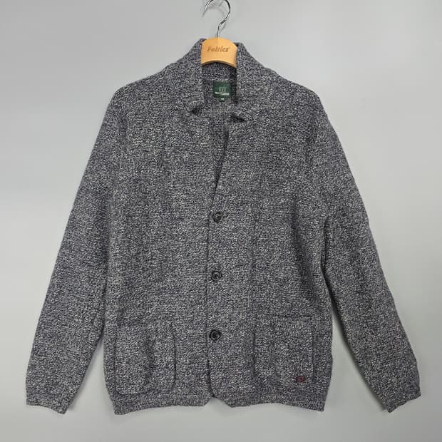 헨리코튼 울 숄카라 가디건 100