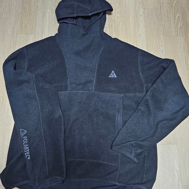 나이키 ACG 폴라텍 플리스 후드 블랙 울프트리 후디