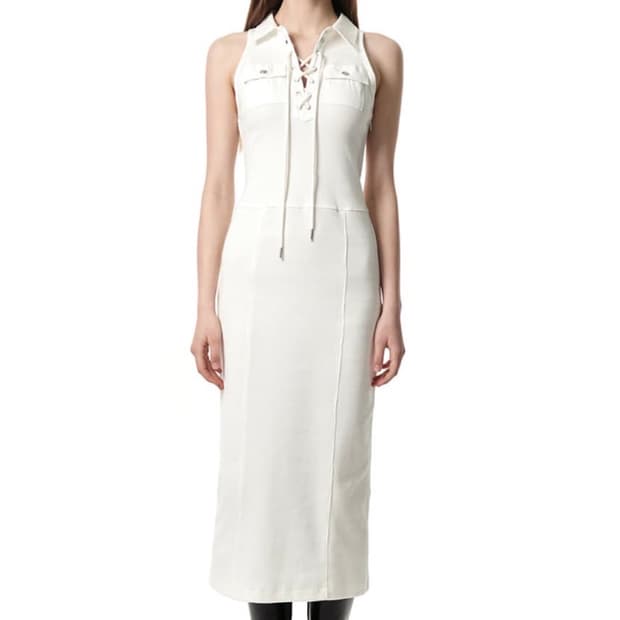 cerric 레이스 업 드레스