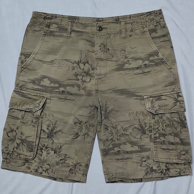 [34] 올드네이비(Old Navy) 트로피컬 알로하 카고 반바지