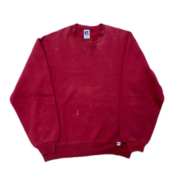 90년대 미제 러셀 에슬레틱 스웻셔츠 레드