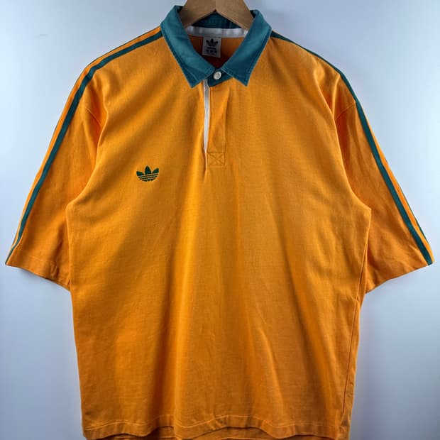 90S 아디다스 데상트 오렌지 그린 카라티1792