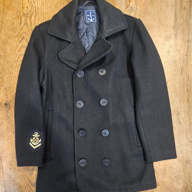빈티지 네이비 P코트