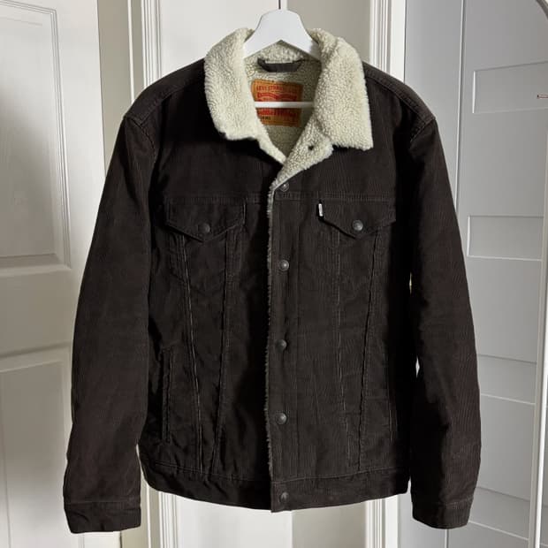 리바이스 셰르파 코듀로이 트러커 다크브라운