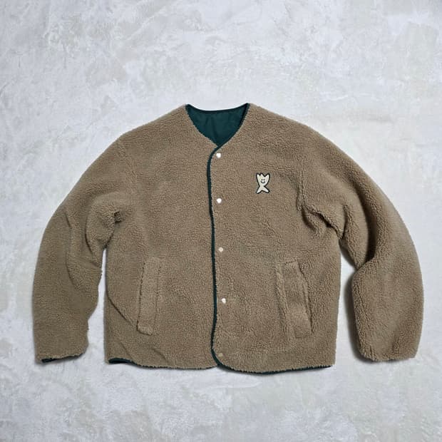 (S)와키윌리 공용 퀼팅 플리스 리버시블 점퍼 