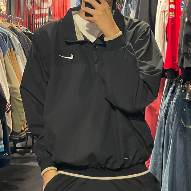 [IM] NIKE 나이키 블랙 웜업(조끼 가능)