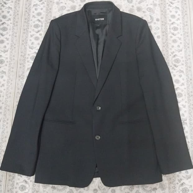 SYSTEM 옴므 이태리 톨레뇨 3D 울 블레이져 슬림핏 52