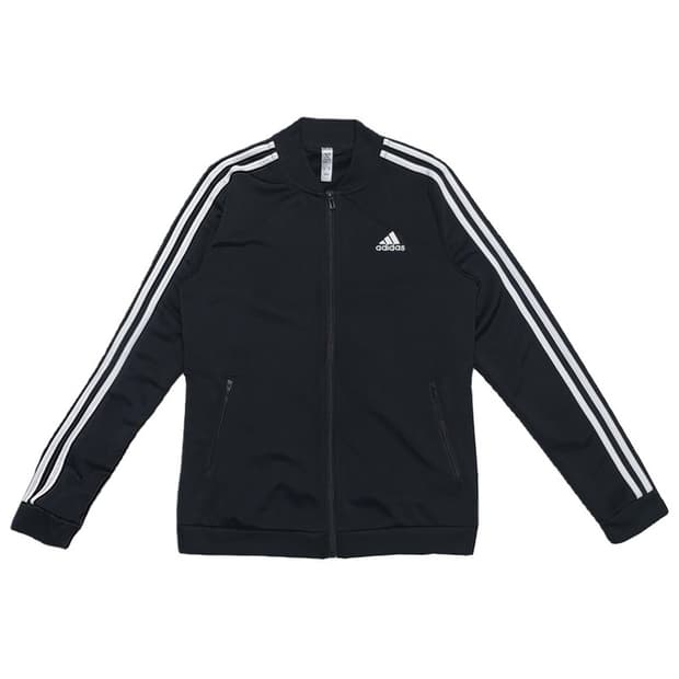   ADIDAS 에센셜3 스트라이프 트랙탑 블랙 S