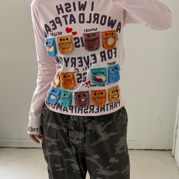 일본빈티지 펑키 키치 롱슬리브