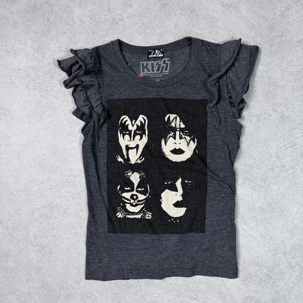  Hysteric Glamour × KISS Ruffle T-Shirt