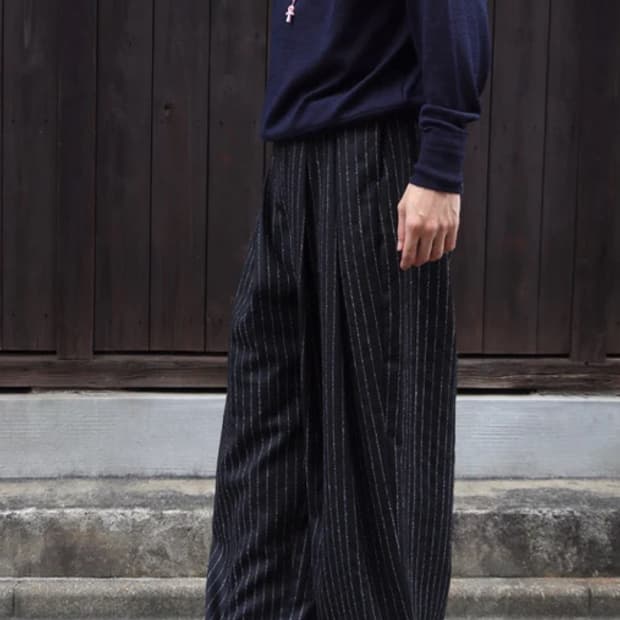 신야코즈카  DEAR BAGGY(PIN STRIPE)