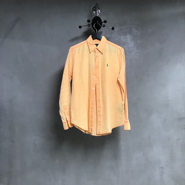 폴로 랄프로렌 린넨 셔츠 오렌지 S