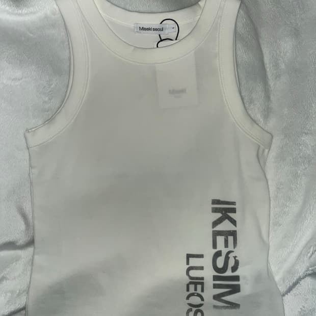 미세키서울 슬리브리스 새상품 Ikesim sleeveless WHITE