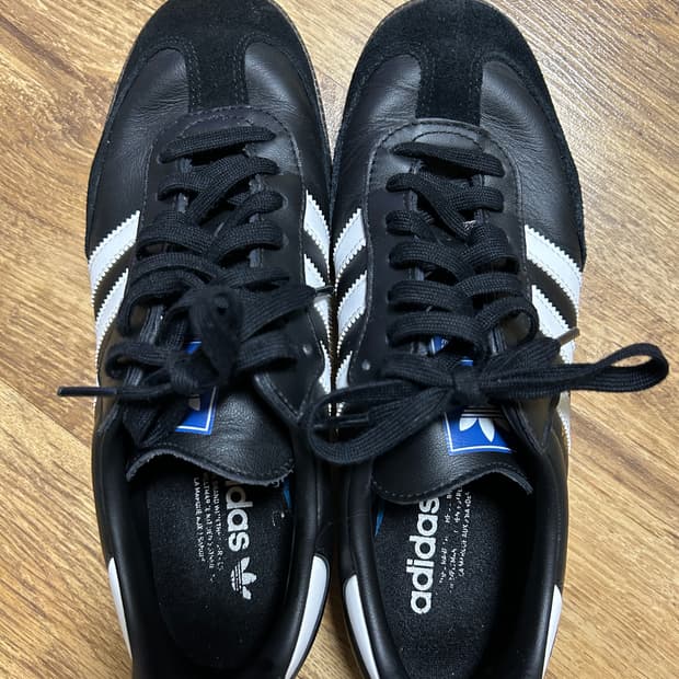 아디다스 삼바 OG 블랙 화이트 검 265