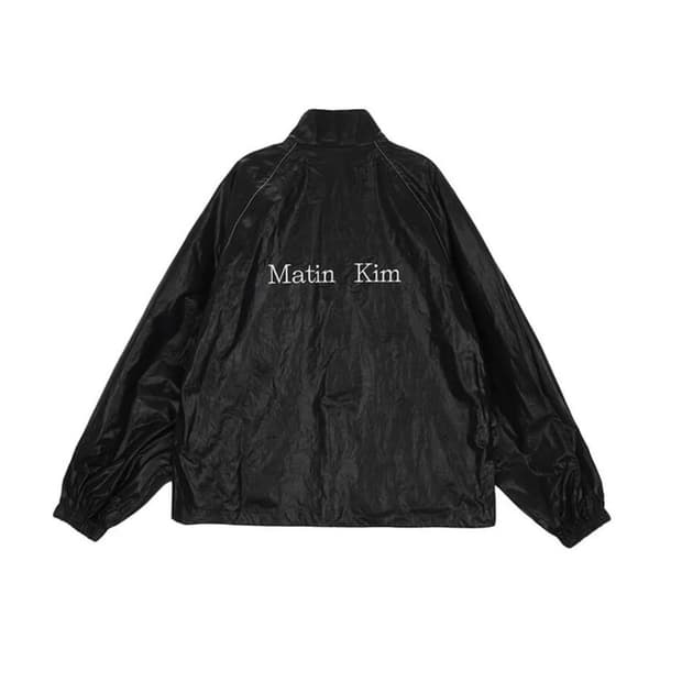 마뗑킴 코팅 점퍼 블랙