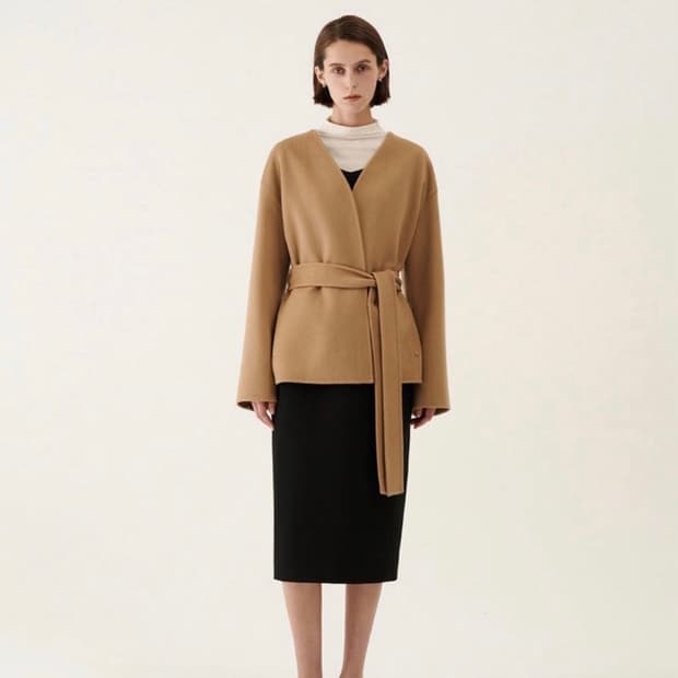 메비 mehvie 이안 하프 코트 코르크(품절제품)