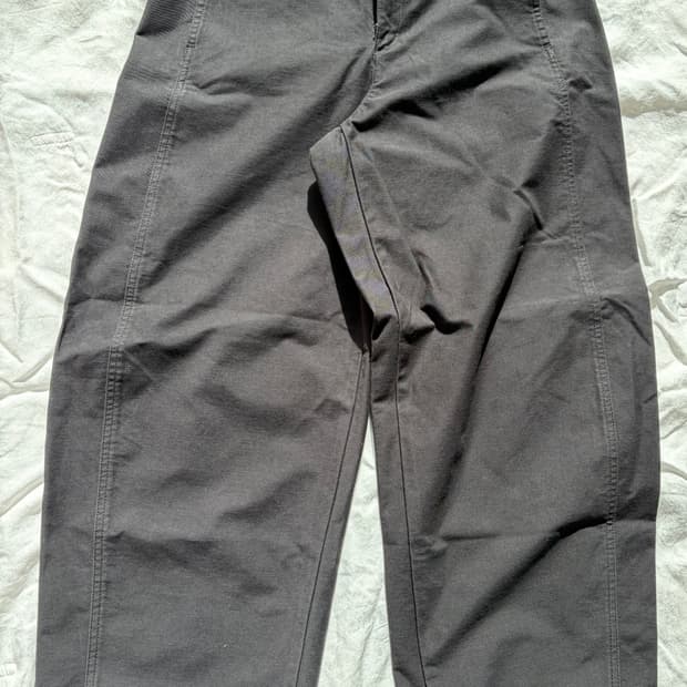 유니클로 져지 배럴 레그 팬츠 여자xl