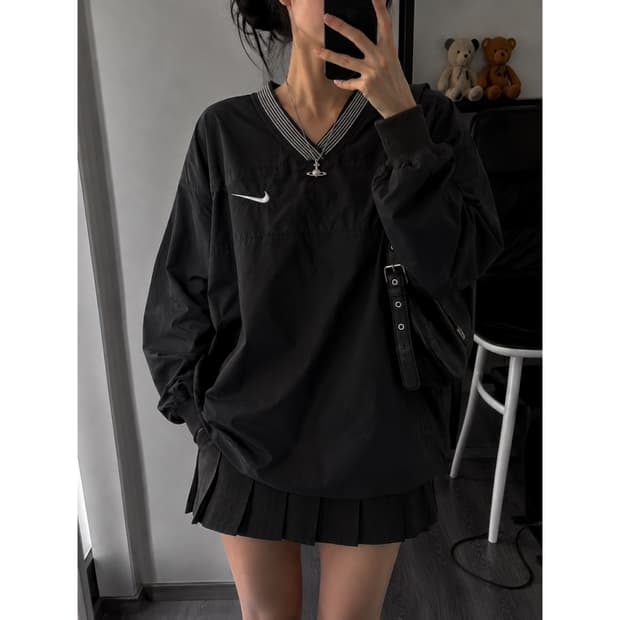 나이키 올드스쿨 아노락 바람막이 (반팔,긴팔 변경가능)