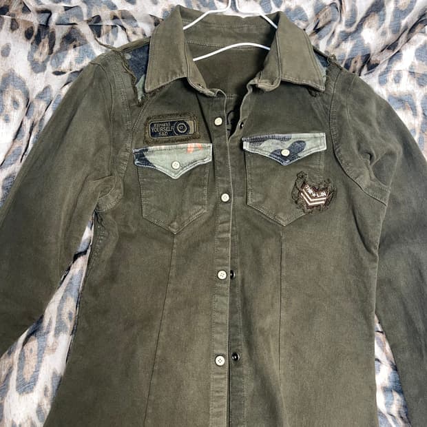 빈티지 밀리터리 자켓