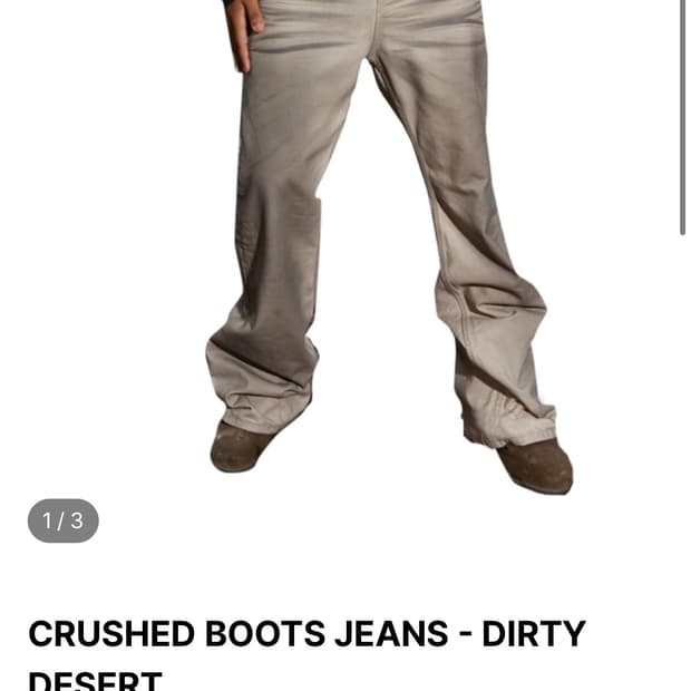 파코서플라이 CRUSHED BOOTS JEANS 3 (DIRTY)