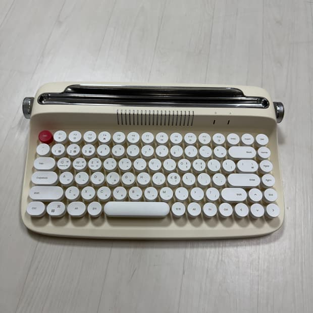 엑토 레트로 블루투스 키보드 아이보리