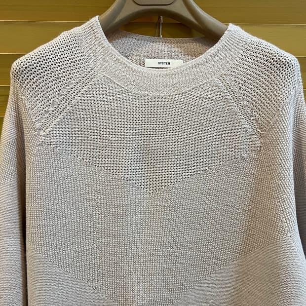 시스템 여성 인디핑크 알파카니트라운드니트