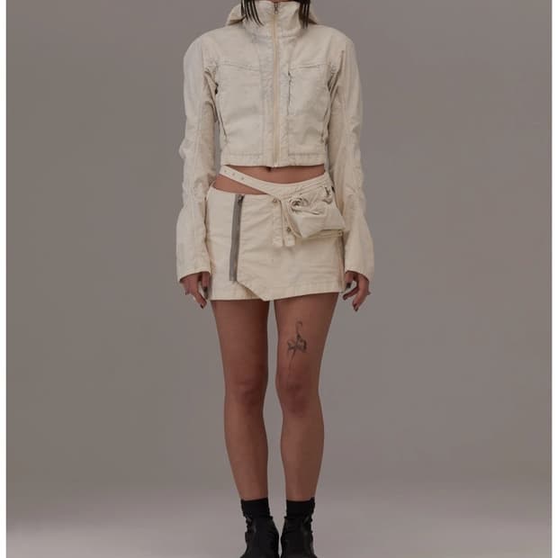 혜인서 워시드 크롭 자켓 1사이즈