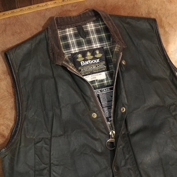 바버 웨스트모어랜드 왁스 코팅 베스트