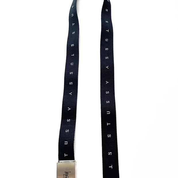 스투시 모노그램 로고 프린트 벨트