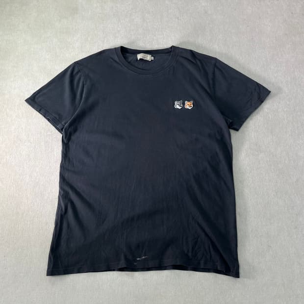 100 메종키츠네 투폭스 반팔티