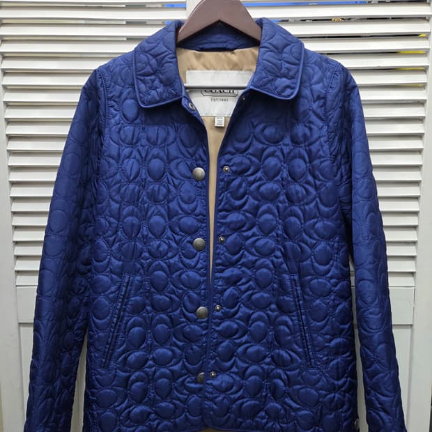 코치 퀼팅 자켓