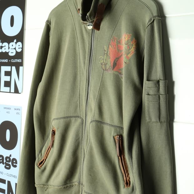 (XL-2XL) 디젤 집업 바람막이 점퍼자켓 핀업걸 바이크-H36302