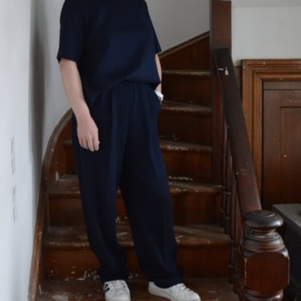 ST.JOHN BASICS 센존 베이직 투턱 니트팬츠(울/레이온)6사이즈