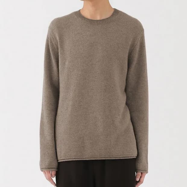 무인양품 LABO 캐시미어 니트 모카브라운 L