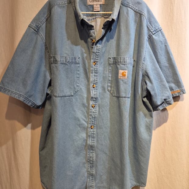 Cathartic 청 반팔 셔츠