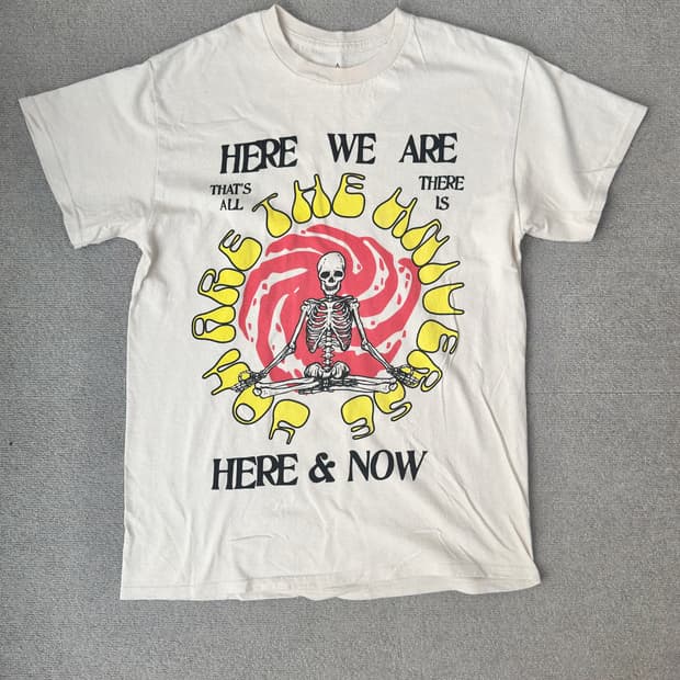 스켈레톤 그래픽 티셔츠