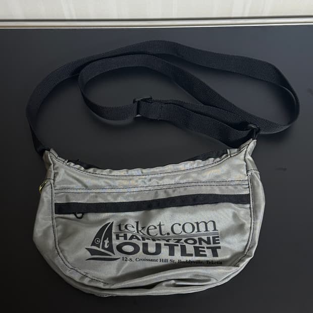 TEKET 테켓 나일론 크로스백 그레이