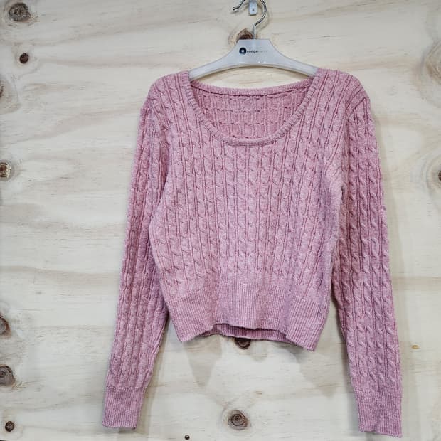 371) 여성 꽈배기 니트